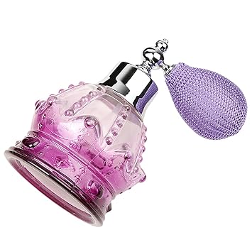 NYLSA Women Girls Ladies 100ml Empty Refillable Spray Perfume Bottle Container Travel Gift Purple