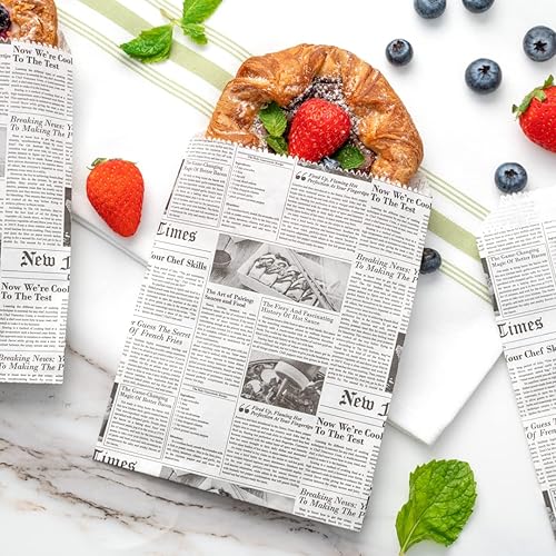 Miniatura 9 de Restaurantware -Bag Tek - Bolsas de sándwich de 7 x 5 pulgadas, 100 bolsas de panadería a prueba de grasa, desechables, bolsa de almuerzo de papel