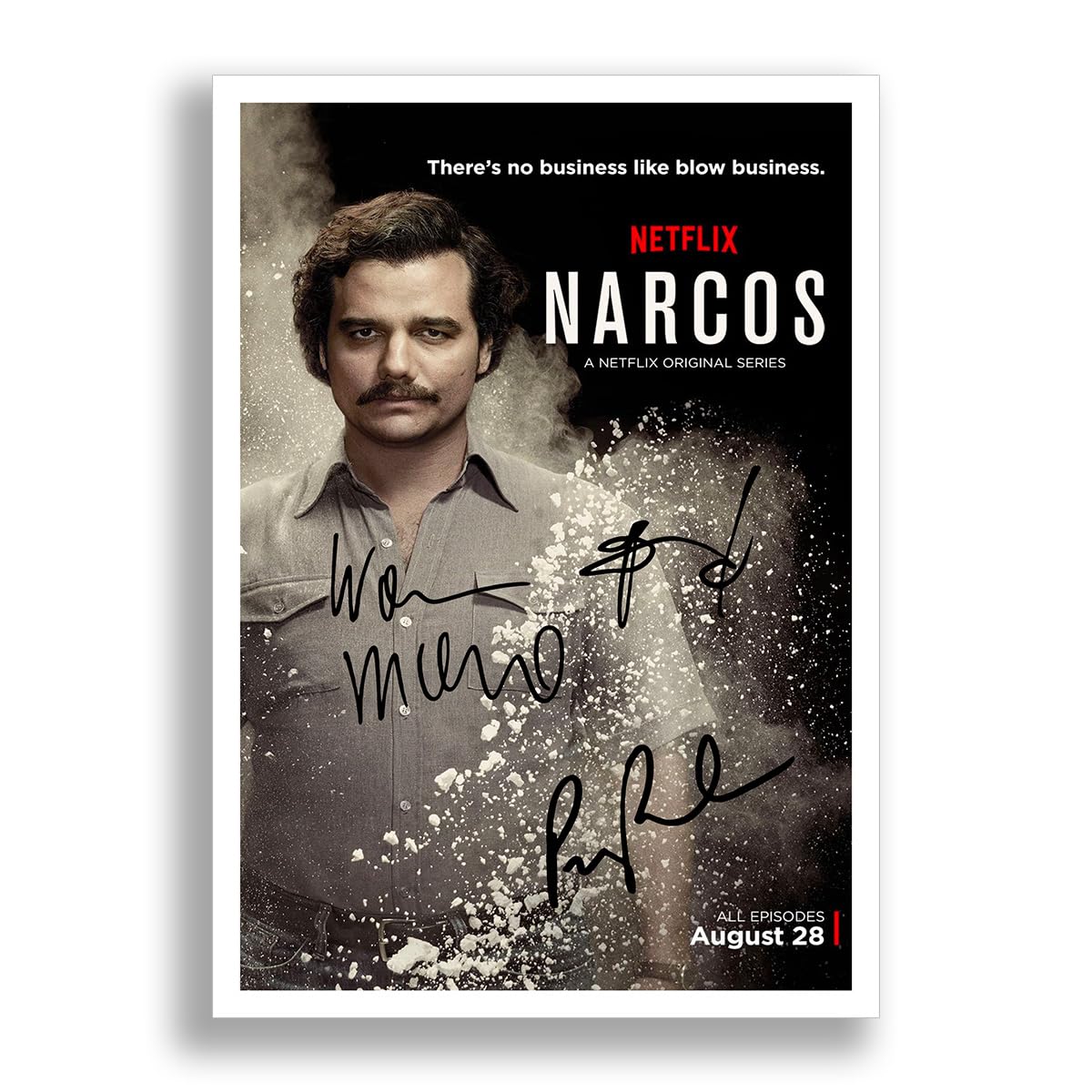Memorabilia A4 Poster Only Narcos Cast Signed Autograph A4 Poster Photo Print Photograph Picture Tv Show Series Season Framed Dvd Boxset Gift (A4 Poster Only)