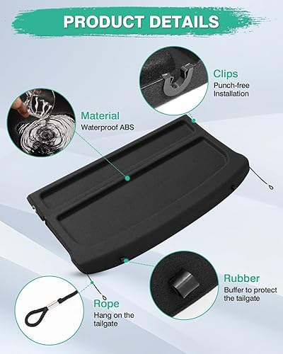 Miniatura 161 de Powerty Cubierta de Carga para Accesorios Kia Sportage 2023-2025 2026, Textura de Lona Cubierta Retráctil para Maletero Trasero de Carga de Equipaje