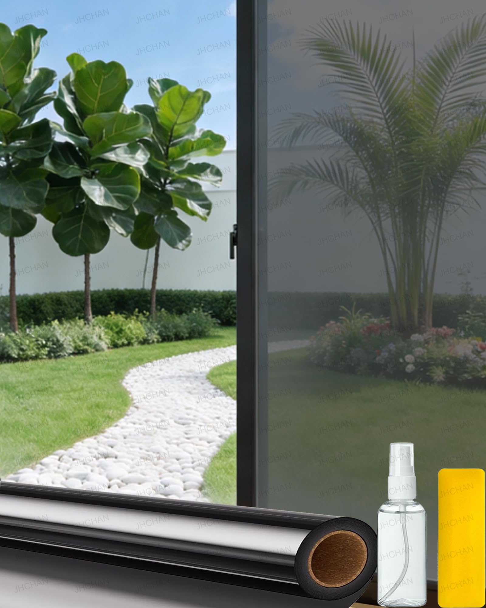Professional 35% VLT Black Window Film 75cm x 6m - Heatwave Defense Self-Adhesive Home Glass Tint | Limo Blackout Privacy & Sun Blocker | High-Tenacity Alternative to Peeling Static Cling