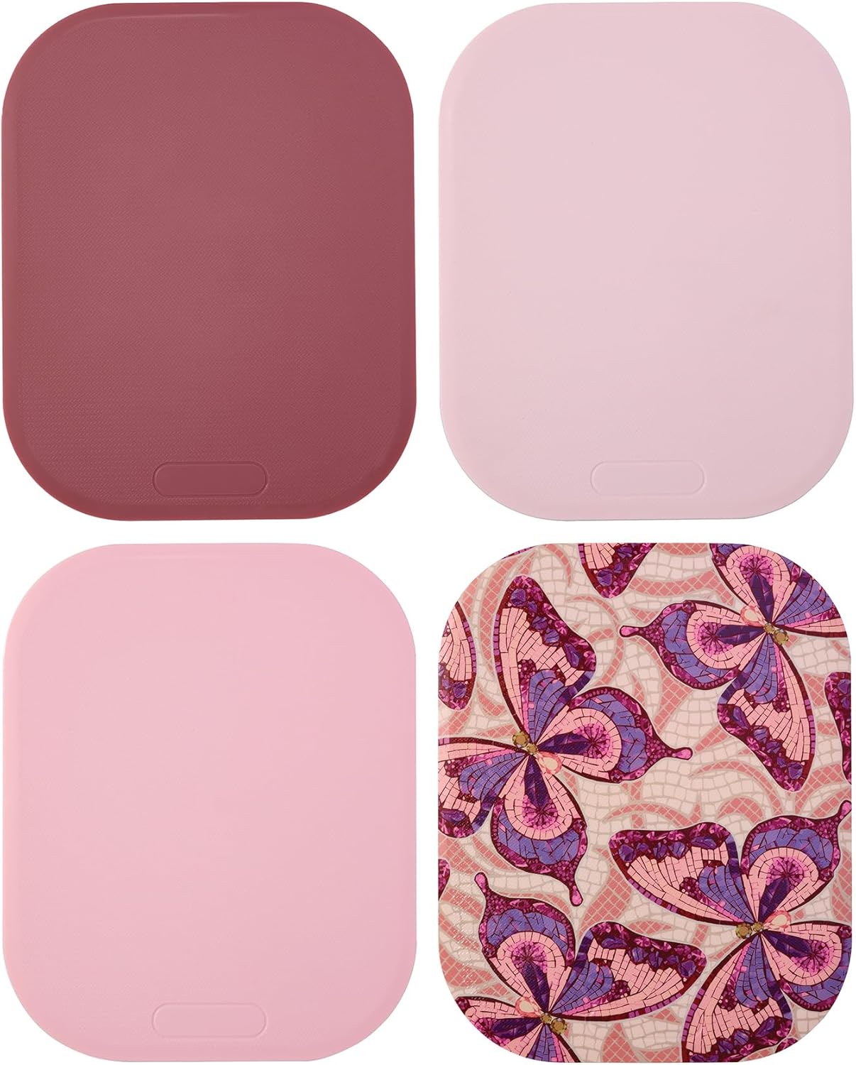 Dolly Parton 4-Piece Plastic Cutting Mat Set, Assorted Colors, 8×10 Inch Flexible Mats for Food Prep Dolly Parton 4-Piece Plastic Cutting Mat Set, Assorted Colors, 8×10 Inch Flexible Mats for Food Prep