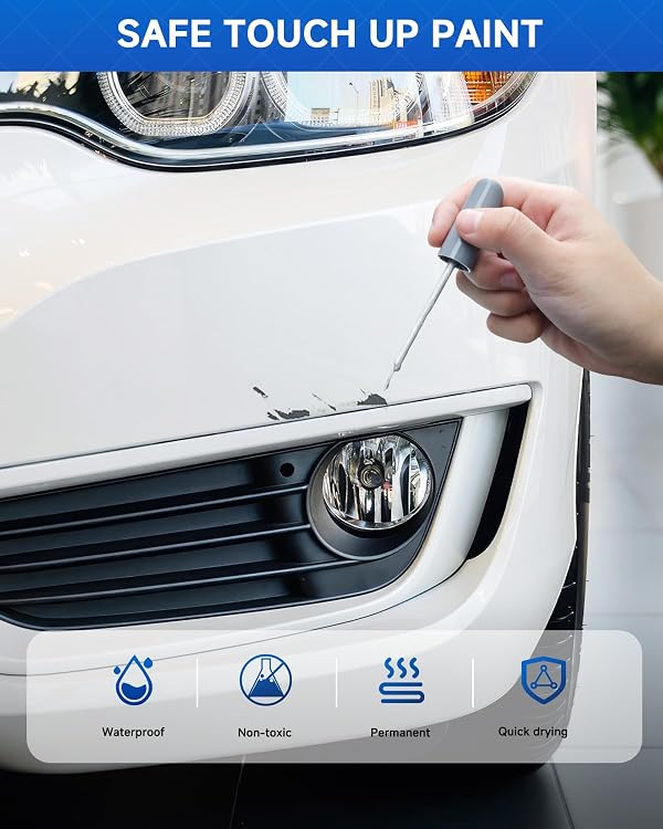 RSACET SWP Snow White Pearl Tricoat Touch Up Paint Compatible with Kia Exact Match Touch Up Paint Car Scratch Repair by RSACET - Image 5