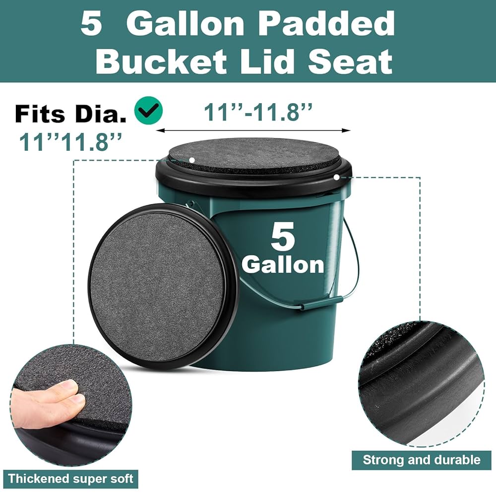 Seat Cushion Yeti Bucket Lid Seat Yeti Bucket Gallon Bucket Seat