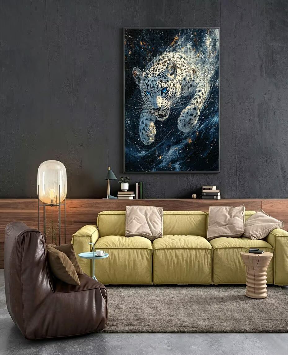 Puzzle 6000 Teile Erwachsene, Der WeißE Tiger Jigsaw Puzzle 6000 Teile, Impossible Klassische Puzzles, Komplex Herausfordernd Puzzles, Familie Aktivität Spiele, Wanddekoration Geschenke BXHZW2-47