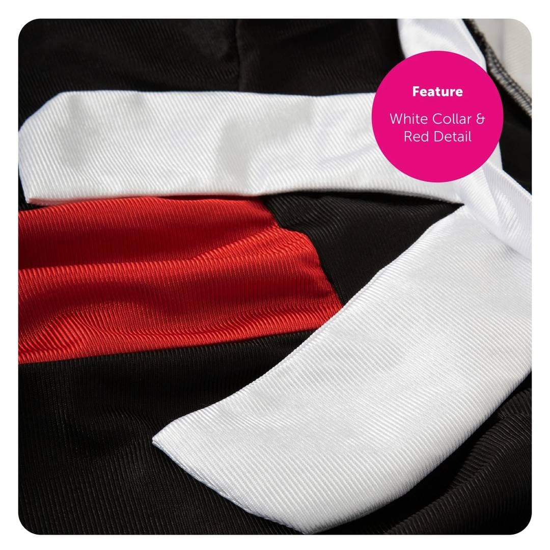 Judge & Gefangener Duo Kostüm Set – Schwarz & Rot Robe, Perücke, Hammer Orange Häftling Scrub Anzug & Metall Handschellen – Erwachsene Paare Legal Verkleidung Outfits