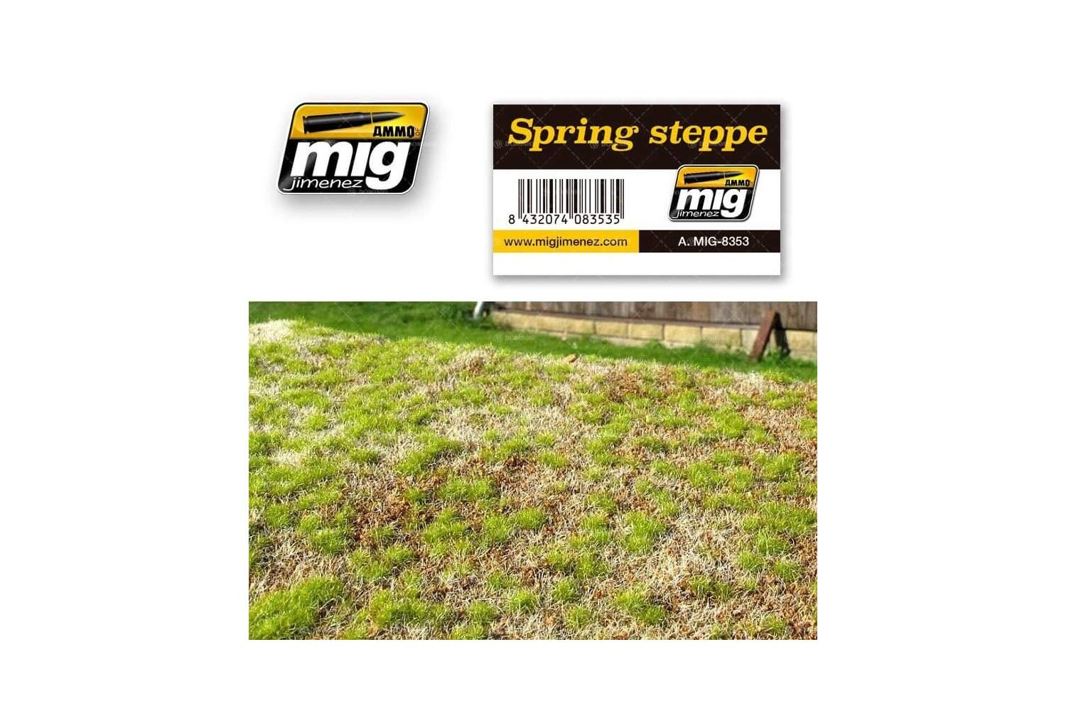 Mig Jimenez Spring Steppe Realistic Ground with Vegetation # 8353