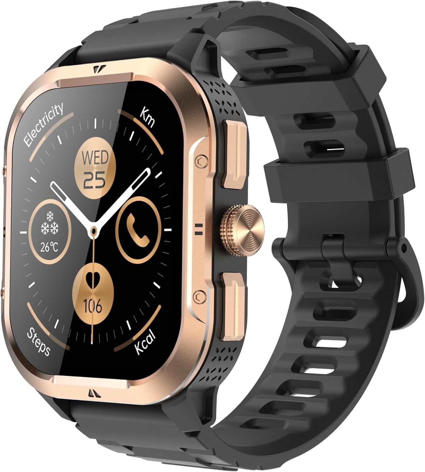 Jugeman GPS Smartwatch Uomo Donna, 2.06" HD Orologio Smartwatch