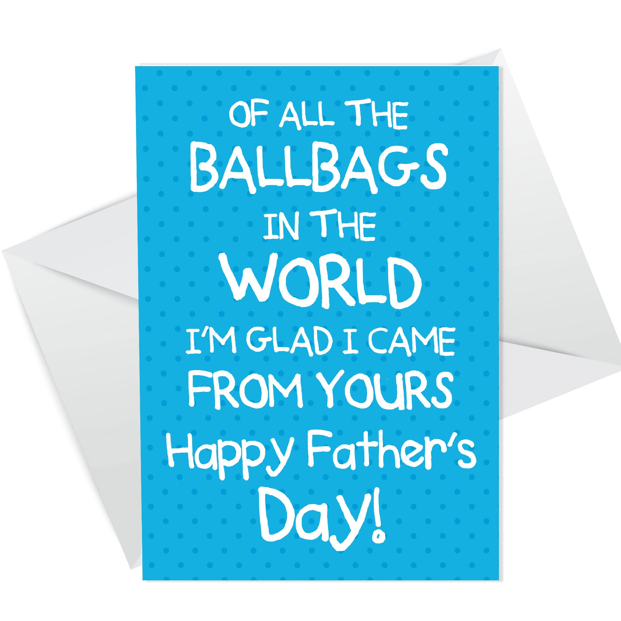 RED OCEAN Fathers Day Funny Rude Humour Card For Dad Novelty Fathers Day Card For Him
