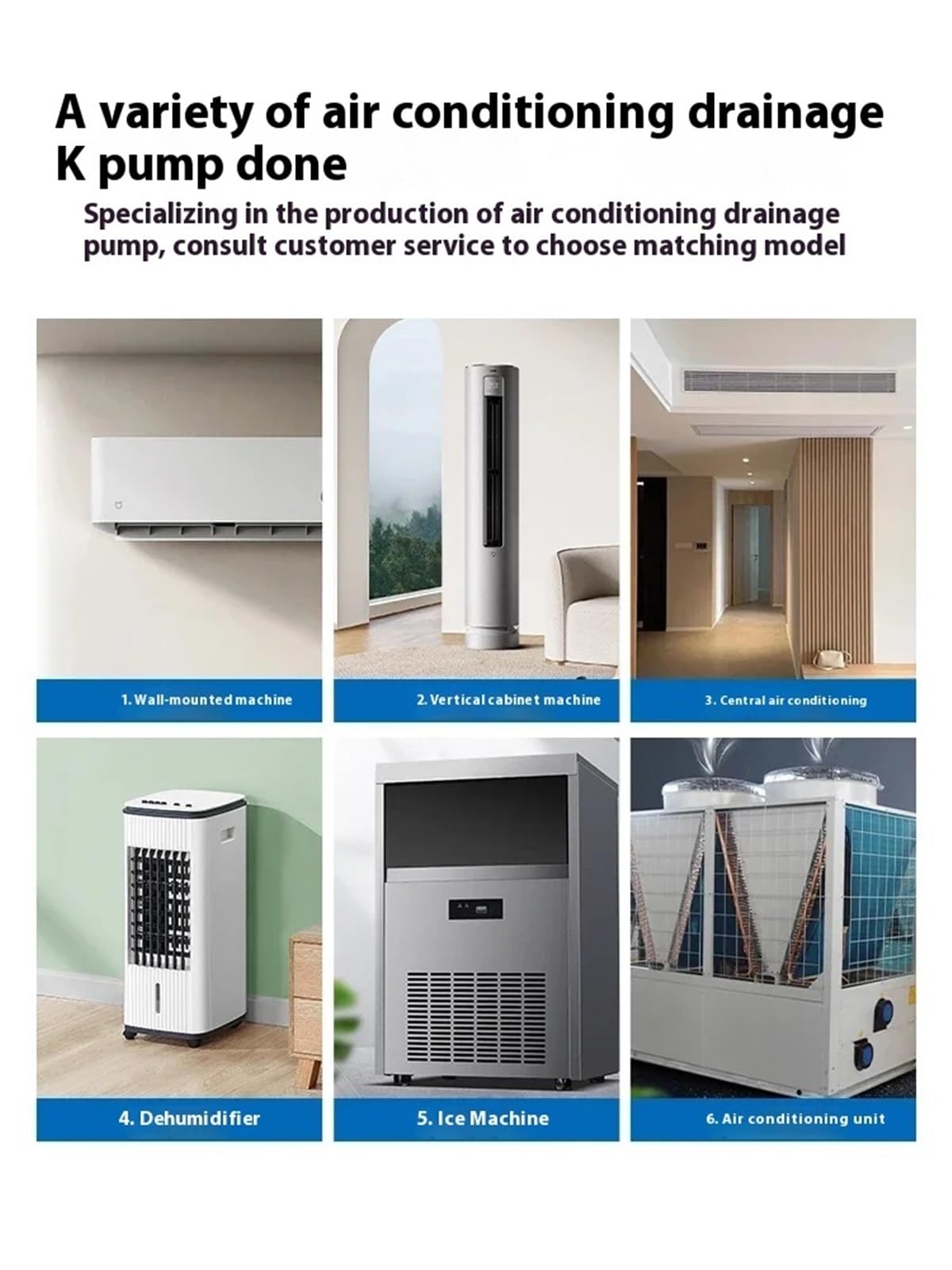 Pompa Condensa Climatizzatore, Armadio pompa di drenaggio aria condizionata, pompa acqua, dispositivo di drenaggio sospeso esterno, condensa dedicata automatica