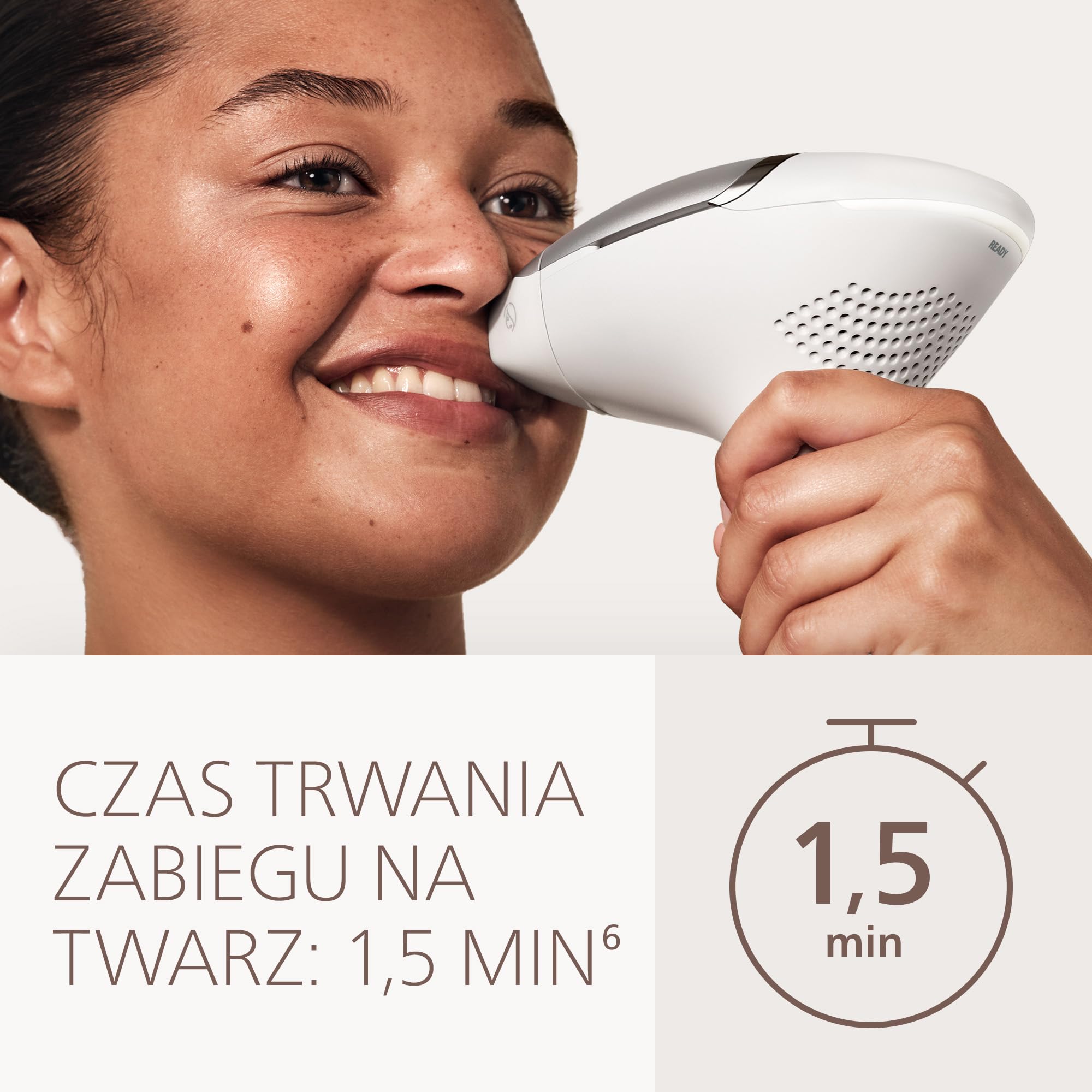Philips Lumea 9000 IPL – urządzenie do depilacji światłem: długotrwałe efekty, łatwość domowego użytkowania, bezpieczeństwo klasy medycznej, 4 nasadki: ciało, twarz, pachy, miejsca wrażliwe, BRI983/00