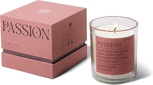 Miniatura 10 de Paddywax Scented Candles Mood Collection - Vela fragante en caja en recipiente de vidrio, 8 onzas, Nostalgia