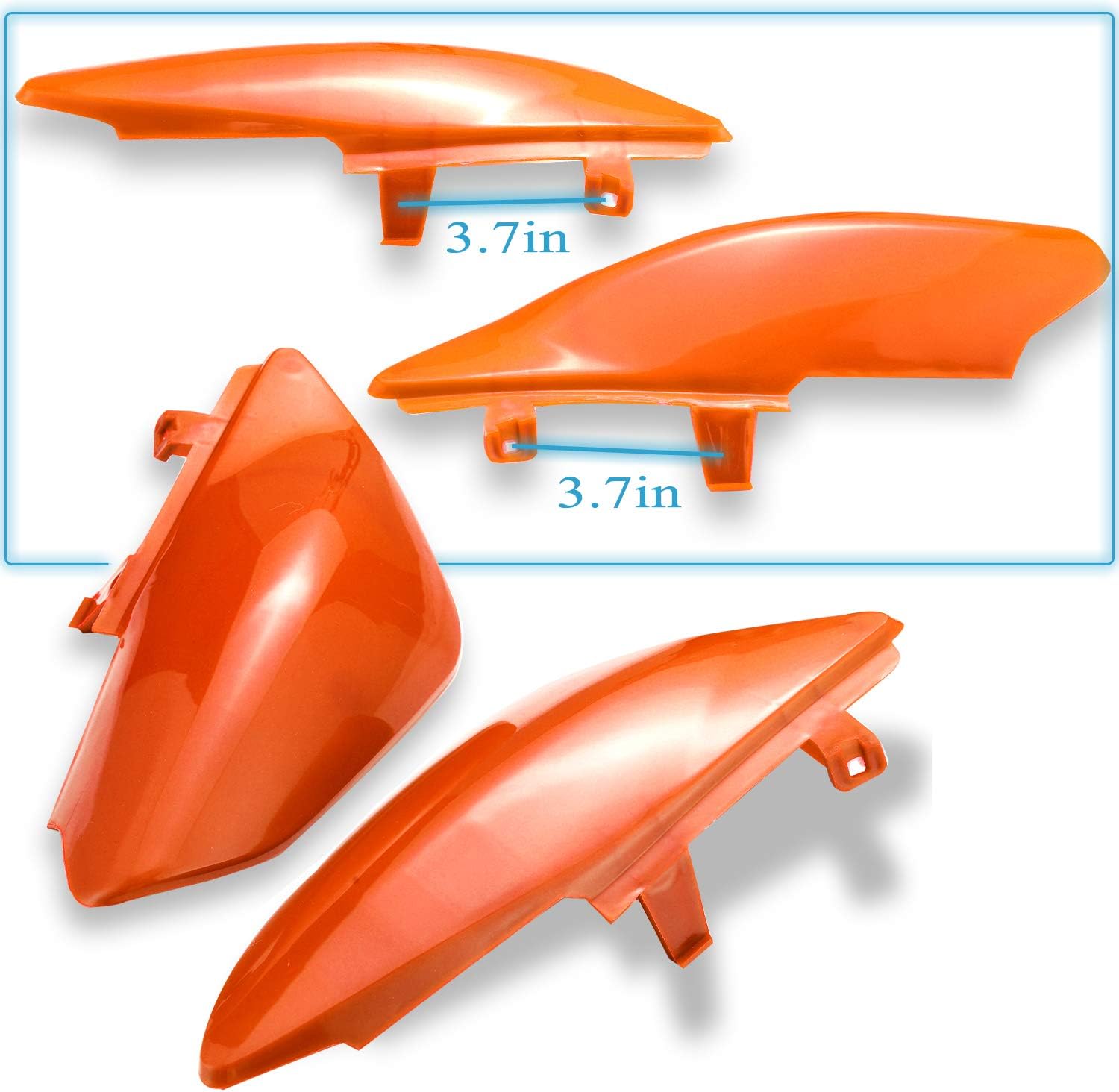 Plastic Fender Fairing Kit Set,Plastic Body Fender Kit for XR50 CRF50 Chinese Mini Dirt Bikes(Orange)