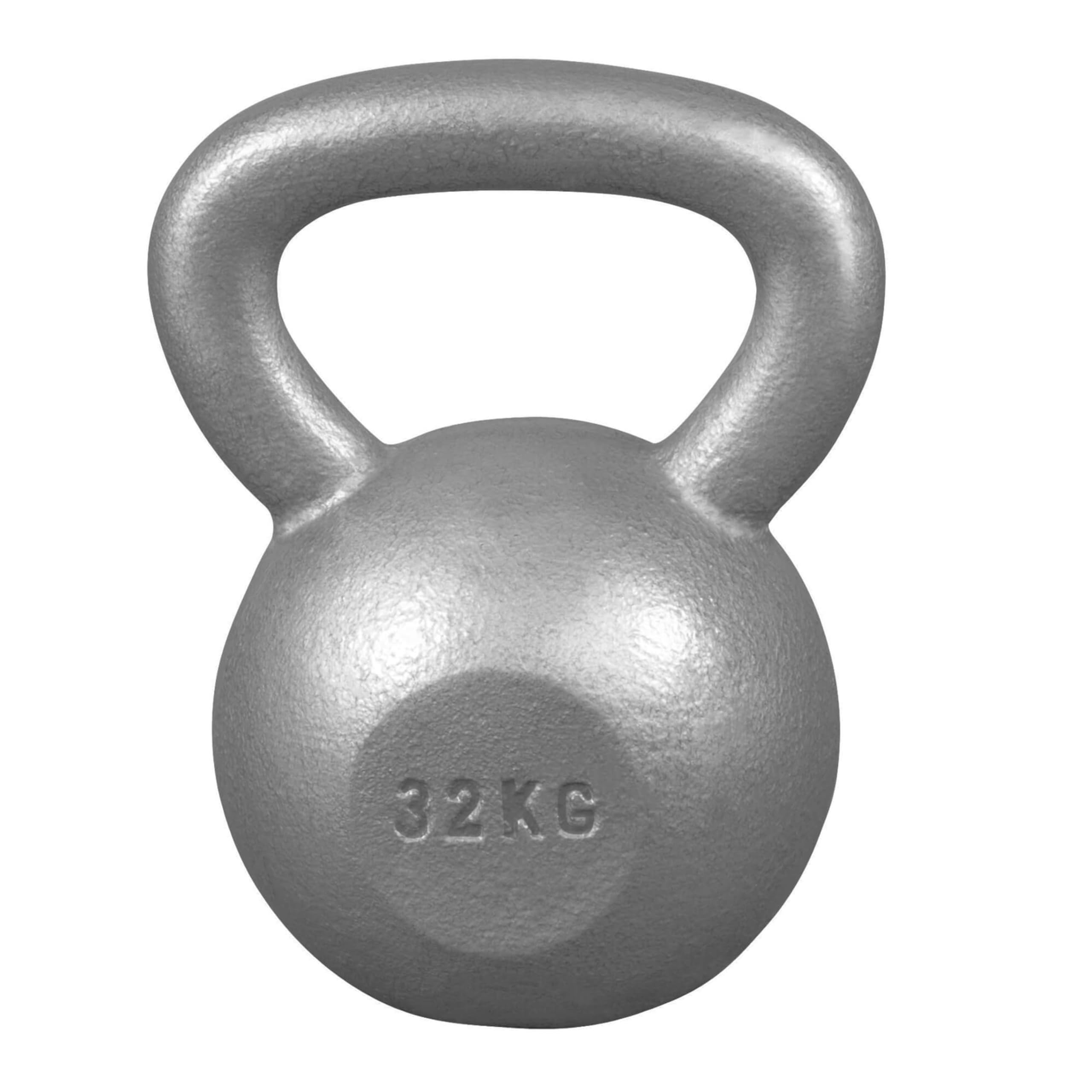GORILLA SPORTS® Kettlebell - Peso a Scelta 2-32 kg, Singolo/Set, con Maniglia, Ghisa, Nero/Argento - Peso per Palestra, Manubri, Pesi Sfera, Allenamento della forza, Esercizi, Fitness, Casa