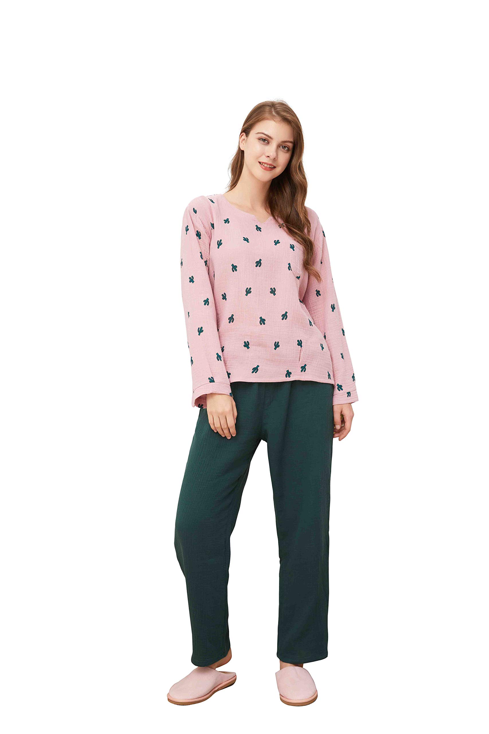 Womens Soft Cotton Pajama Set