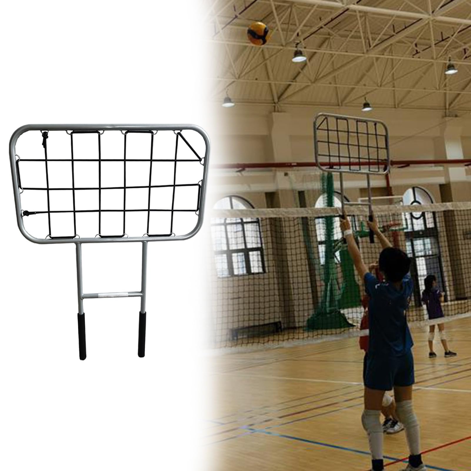 Attrezzatura da allenamento per pallavolo per esercitare colpire e bloccare