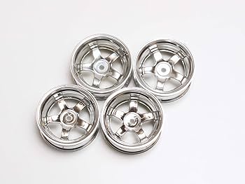 綺麗クローム仕上げ 5スポークホイール 10インチ Amazon | 1/10 旧車向け 激深リム クローム/ブラック5スポーク