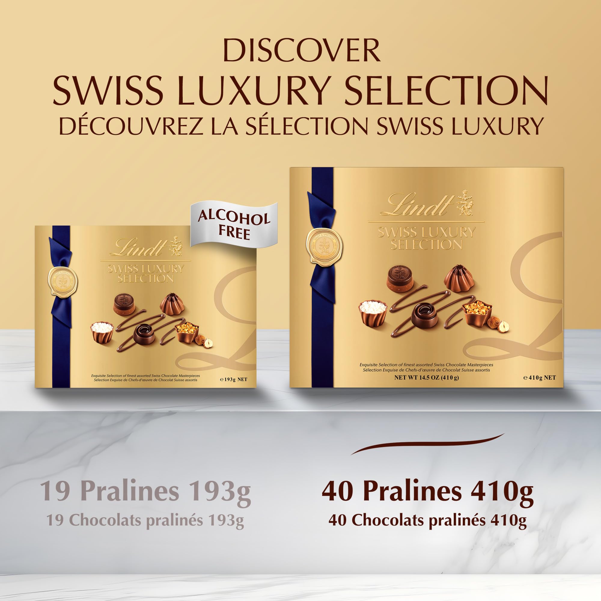 Lindt リンツ Pralines Selection 3箱セット Lindt Swiss Luxury Assorted Chocolate Pralines Gift Box