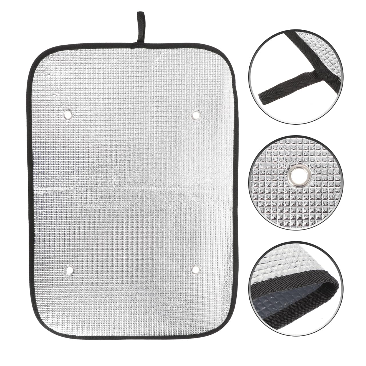 2 Pare-Soleil Camping Car à Ventouse, Pare Soleil Fenêtre Camping Isolation Thermique Cache Voiture pour Porte Lors Vacances, 60x40cm