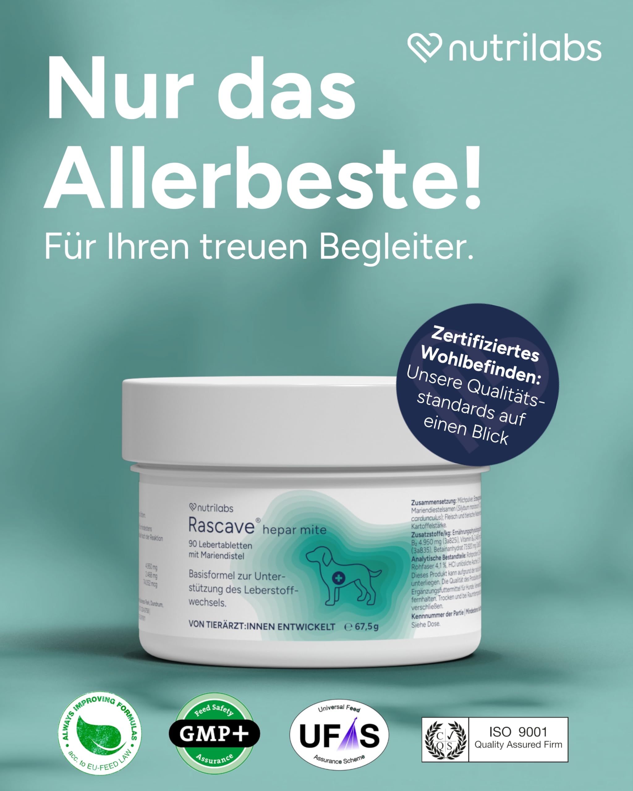 RASCAVE Hepar forte Kautabletten f.Hunde 90 St
