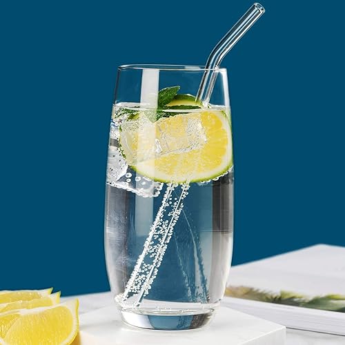 Miniatura 3 de CUKBLESS Juego de 6 vasos de agua Highball, juego de 4 copas de vino iridiscentes