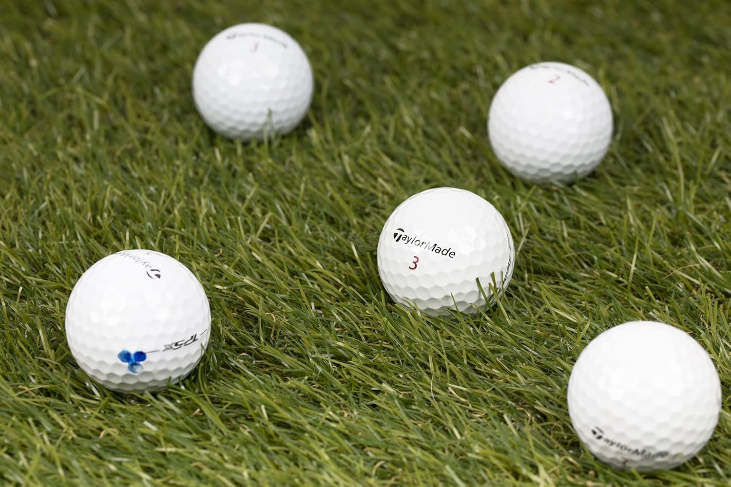 Clean Green Golf Balls Recycled & Used for Taylormade TP5x Golf Ball Mix 12-48 Balls - Good Condition Graded Balls - Includes GolfBalls and Mesh Carrying Bag