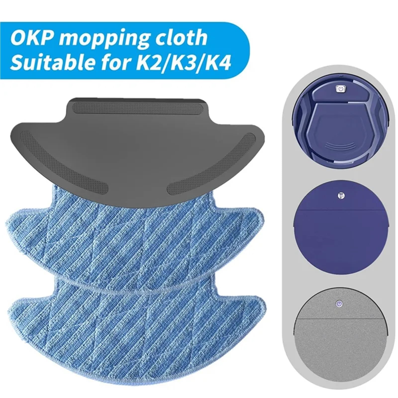 Repuesto De Soporte De Paño De Fregona, Compatible Con Aspiradoras Lefant M210 / M210S / M210B / M213 / OKP K3.