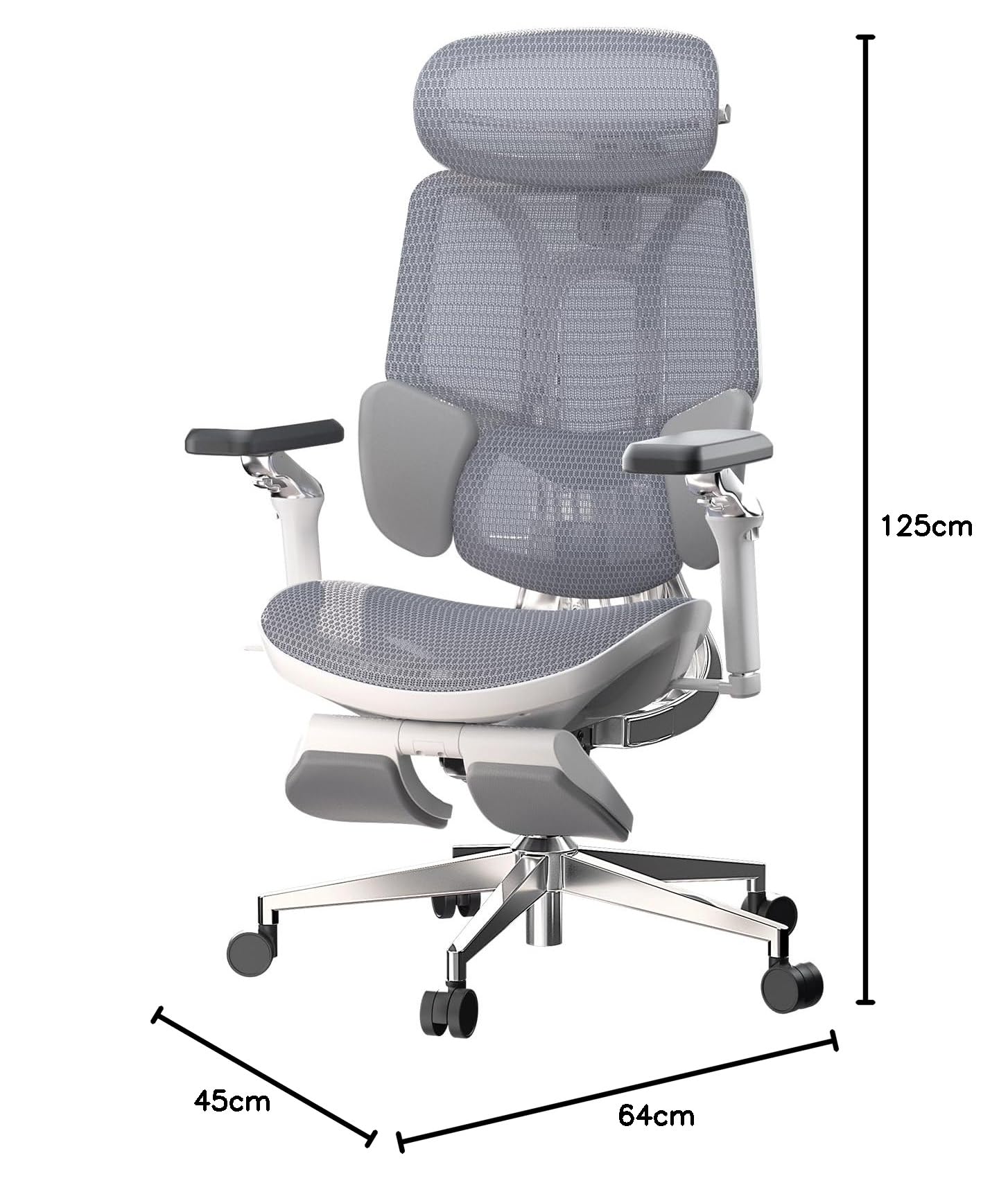 Hbada E3 Ultra Ergonomischer Bürostuhl, großer und hoher Bürostuhl – mit 3-Zonen-dynamischer Lendenwirbelstütze… – Ansicht 3
