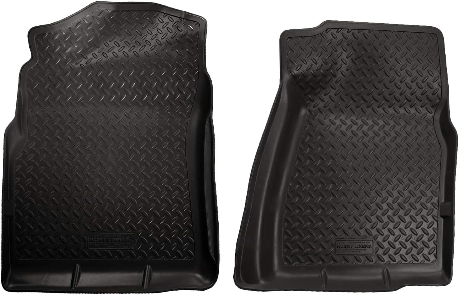 Husky Liners Classic Style Series | Front Floor Liners - Black | 31351 | Fits 2007-2013 Chevrolet Silverado/GMC Sierra 1500 Standard Cab 2 Pcs