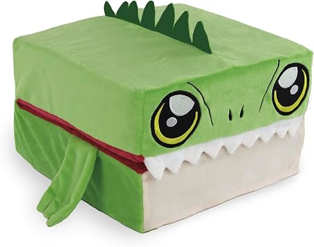 Pillow Cube Kids Green T-Rex