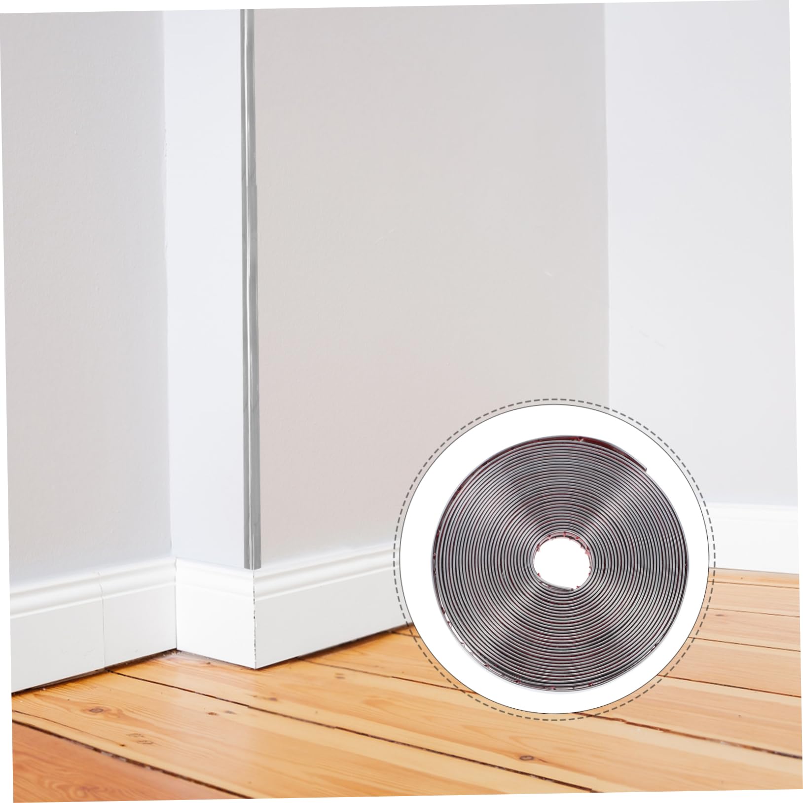 Moldura Autoadhesiva Para Esquinas De Pared Flexible y Resistente Protección Antiimpactos Para Salón Cocina y Baño Metros Plateada Brillante Fácil Corte y Aplicación