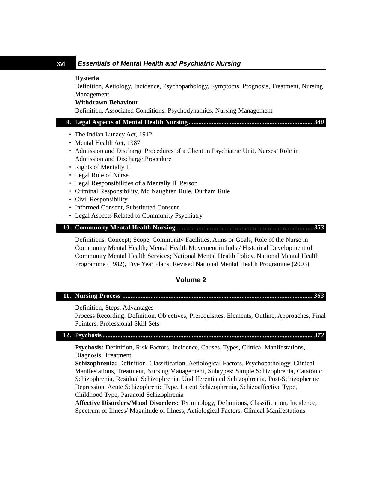 ESSENTIAL OF MENTAL HEALTH AND PSYCHIATRIC NURSING (2VOLS) 3