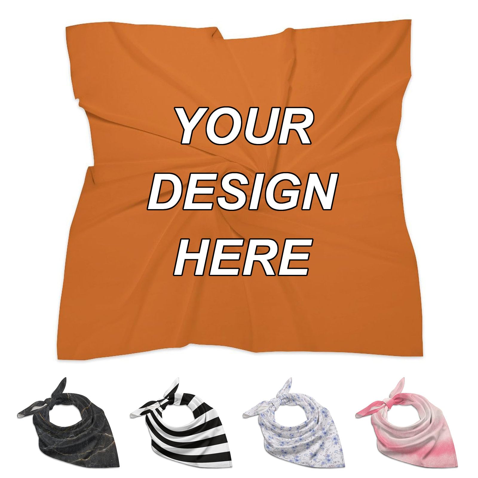 KFPTGMS Personalized Bandanas for Women Men Custom Neck Scarf Bandana Add Image Text Handkerchief Gifts 18