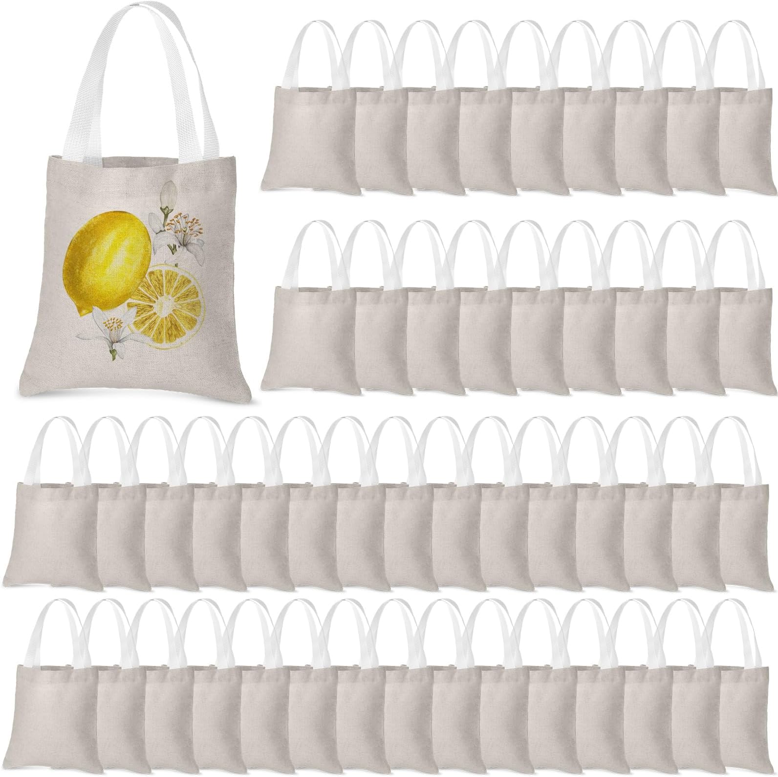 Amazon.com: OKBA 10PCS 10.2 * 12.6 inch Sublimation mini tote bags ...