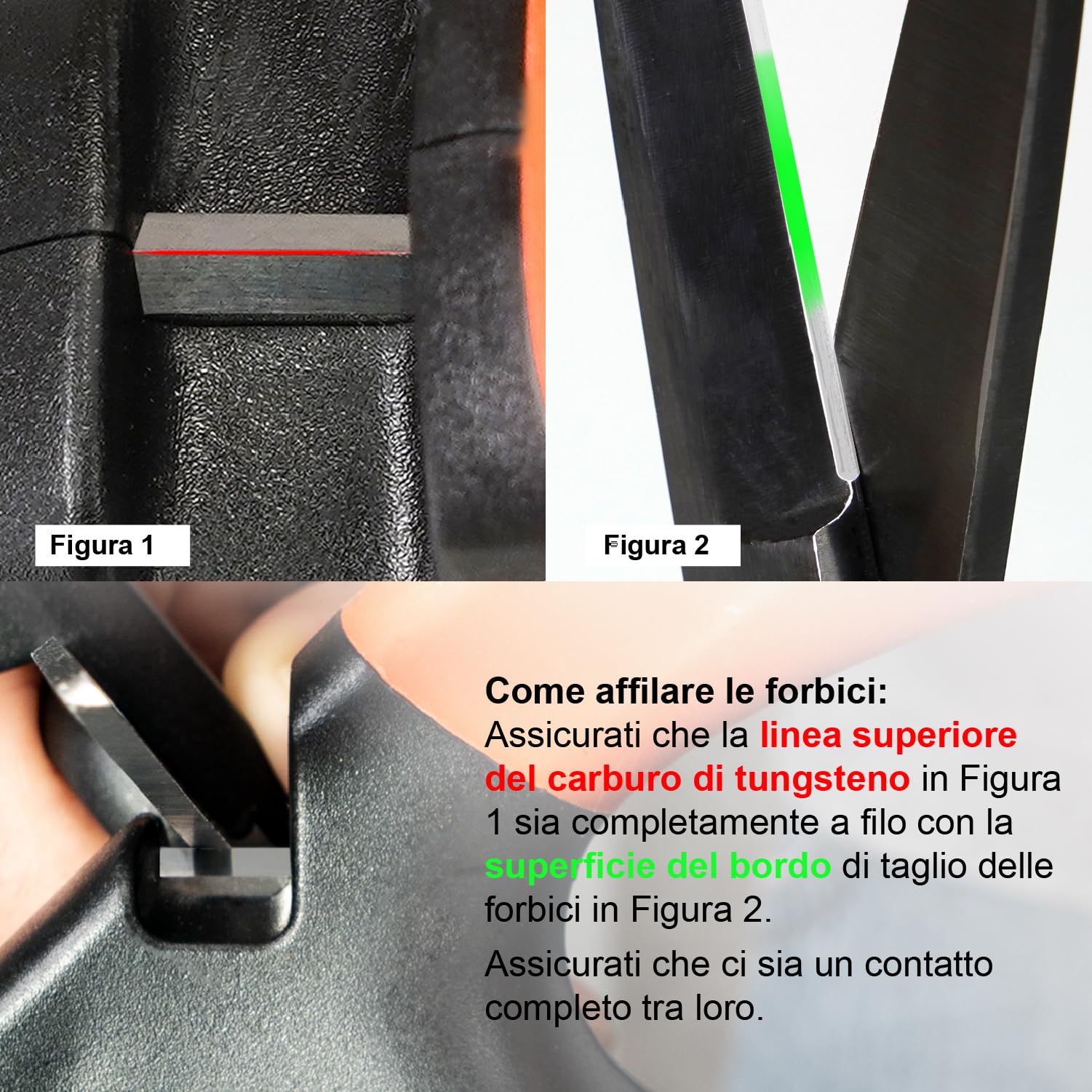 Sharpal 112N Affilatrice 3 in 1 per coltelli, accette, asce, machete, forbici, attrezzi da giardino, acciaio al tungsteno per smerigliatura grossolana, ceramica per finitura