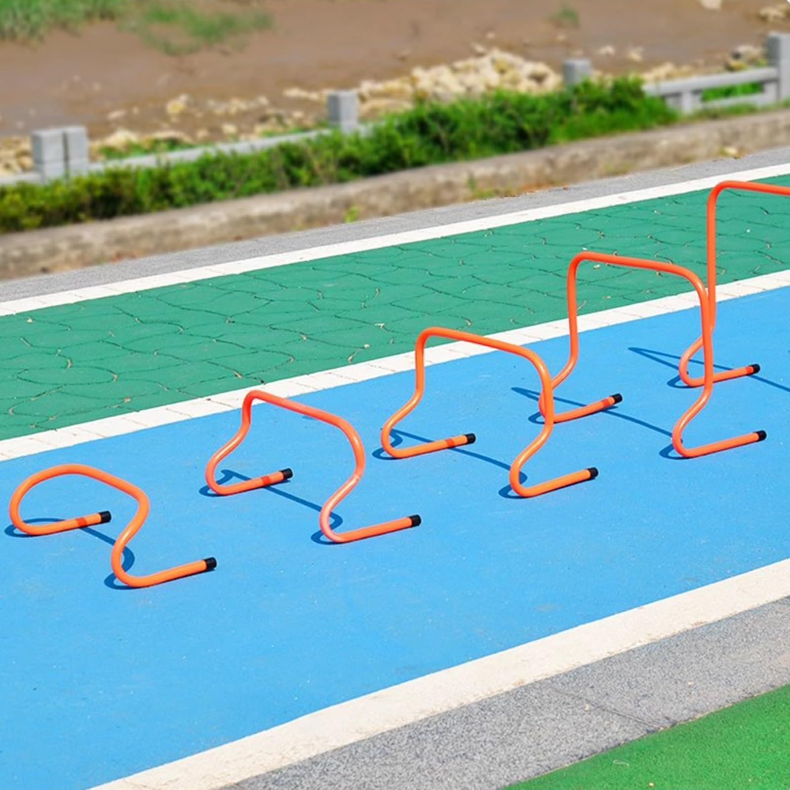Agility Hürden-Set – Geschwindigkeitstrainingshürden für Leichtathletik, ideal zum Üben von Springen und Rennen, 15,2 bis 50,8 cm, höhenverstellbar