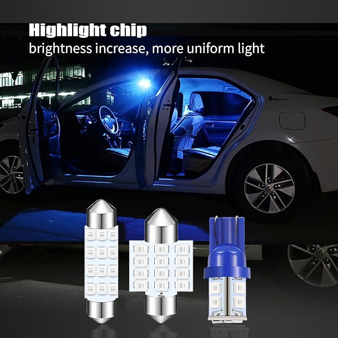 Pack 24 Bombillas LED T10 31mm 42mm para Auto, Luz de Techo y Placa miniatura 3