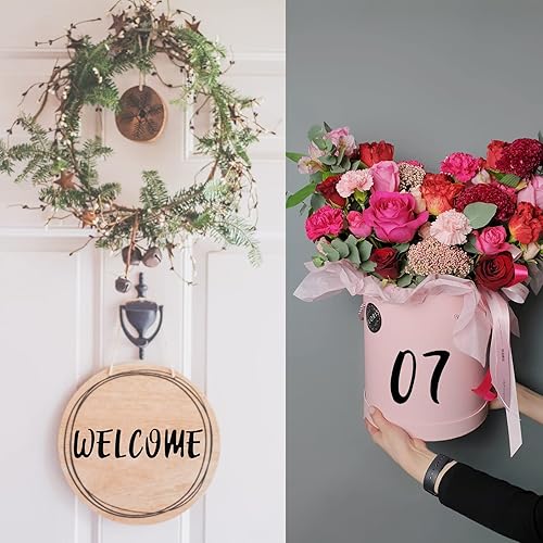 Miniatura 3 de 360 piezas de 10 hojas autoadhesivas de vinilo con números de letras, calcomanías de números del alfabeto para buzones, letreros, ventanas, puertas,