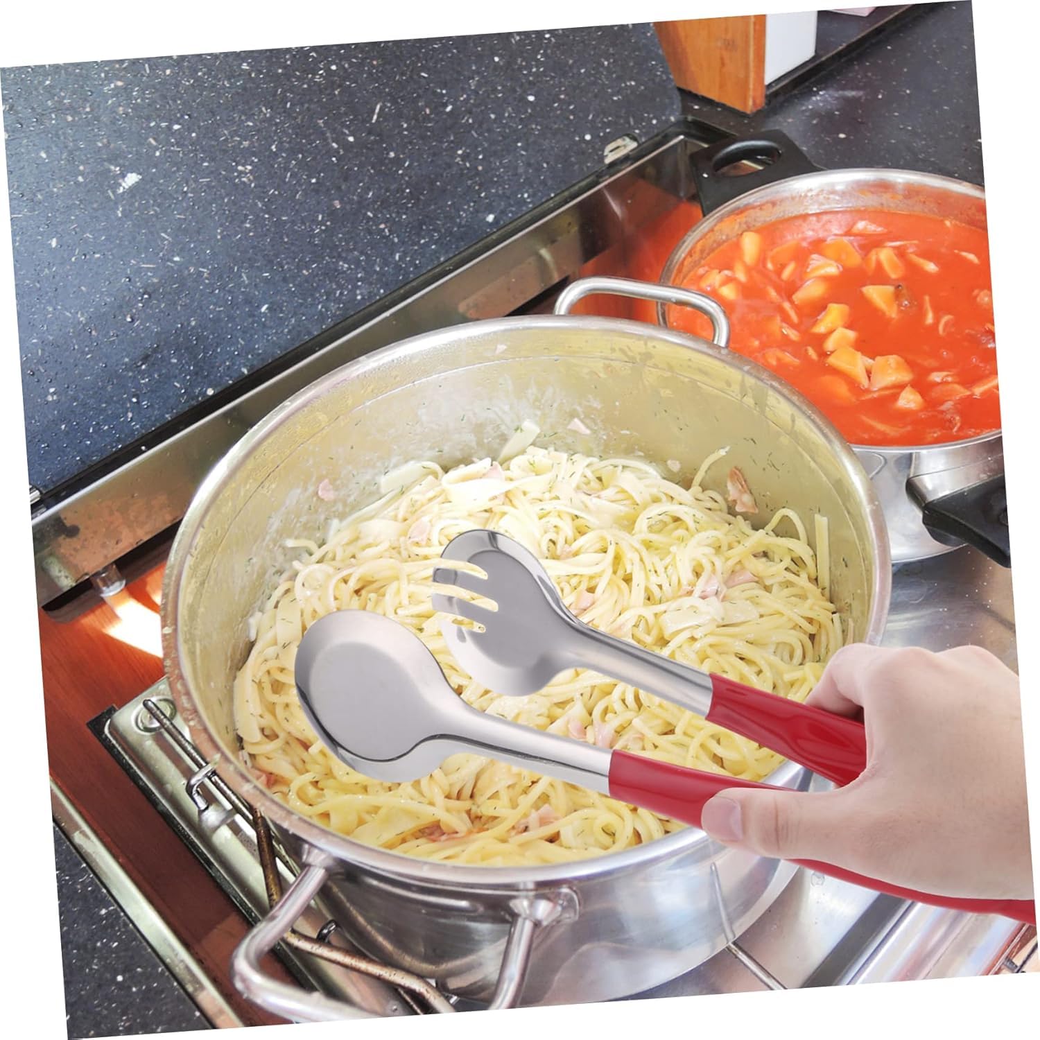 Pinze da cucina, pinze for bistecca, pinze for picnic, pinze for servire cibo, pinze for alimenti for uso domestico, pinze for alimenti in acciaio inossidabile, pinze for bistecca portatili, utensili