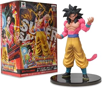 Banpresto 49454 Dragon Ball Heroes DXF Volume 3 with Card 6.5" Super Saiyan 4 Son Goku Action Figure