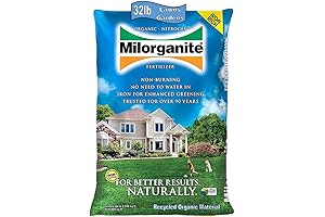 Milorganite 50 lb | 0636 Organic Nitrogen Fertilizer for Lawns & Gardens