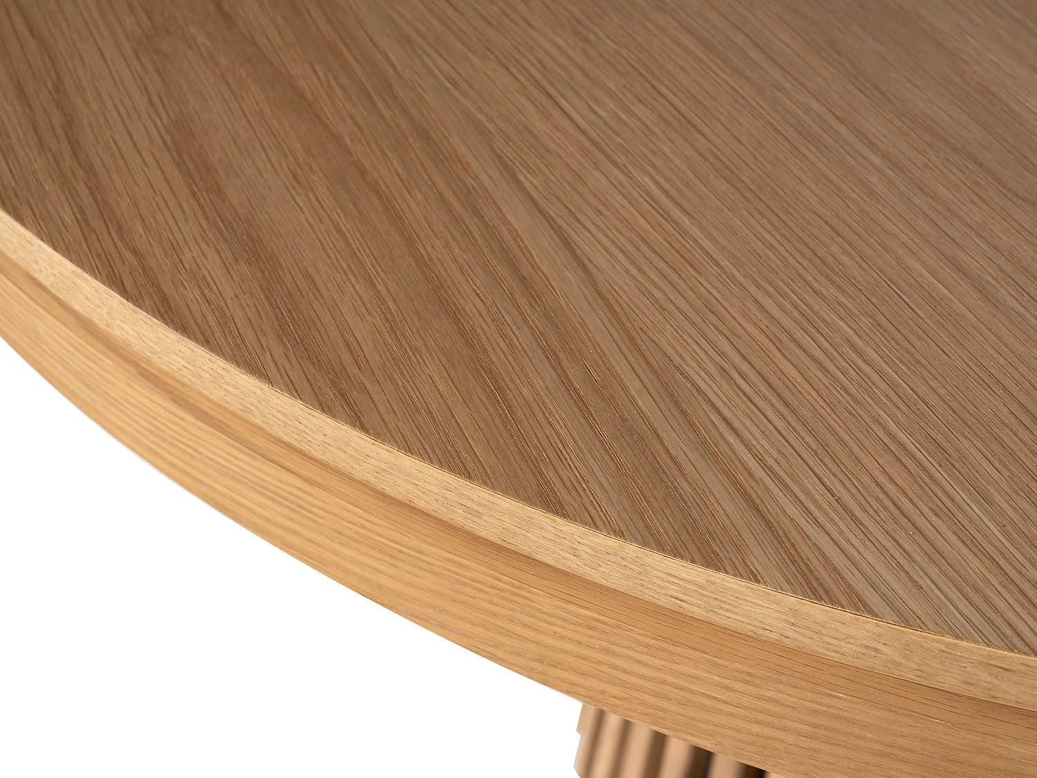 Vente-unique - Esstisch, ausziehbar, 4 bis 6 Personen, Eichenfurnier – Natur – Carmiza