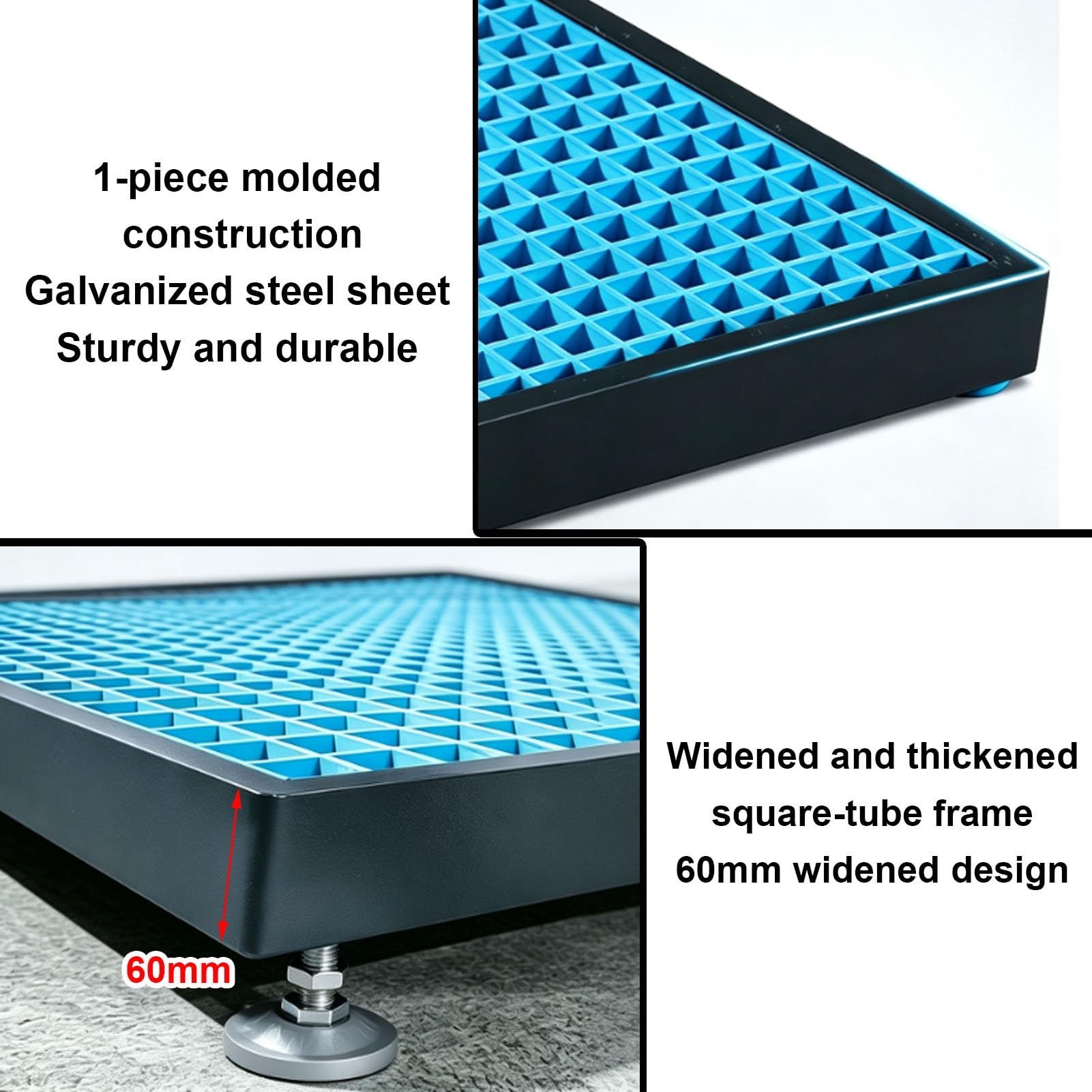 Pedana Industriale Antiscivolo con Pedale in Acciaio Zincato | Multiuso Per Officine Meccaniche, Disponibile In FRP O Con Telaio In Acciaio Rinforzato; Resistente Agli Oli(114x44x8cm)