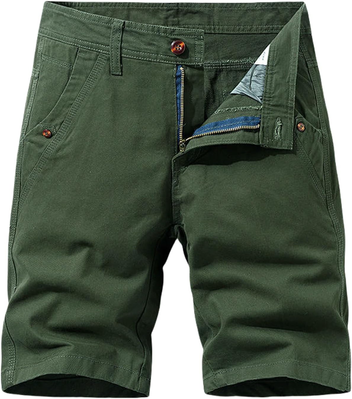 Men's Summer Workwear Sport Five-Pocket Cotton Casual Shorts
