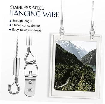 Amazon | Outanaya 1 セット の画像吊り下げワイヤー 重いミラー Amazon | Outanaya 1 セット の画像吊り下げワイヤー 重いミラー