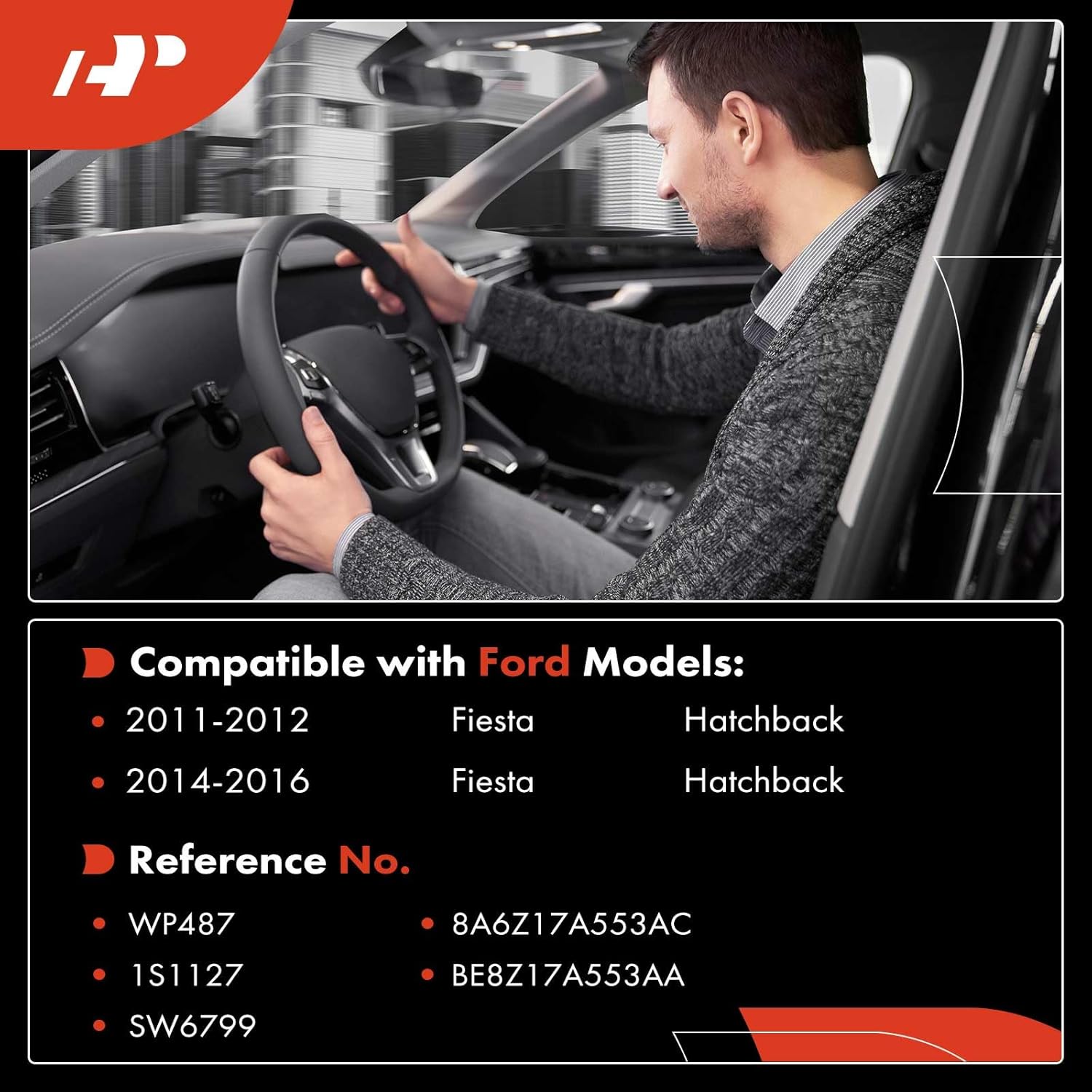 A-Premium Windshield Wiper and Washer Switch Assembly Compatible with Ford Fiesta 2011-2012 2014-2016