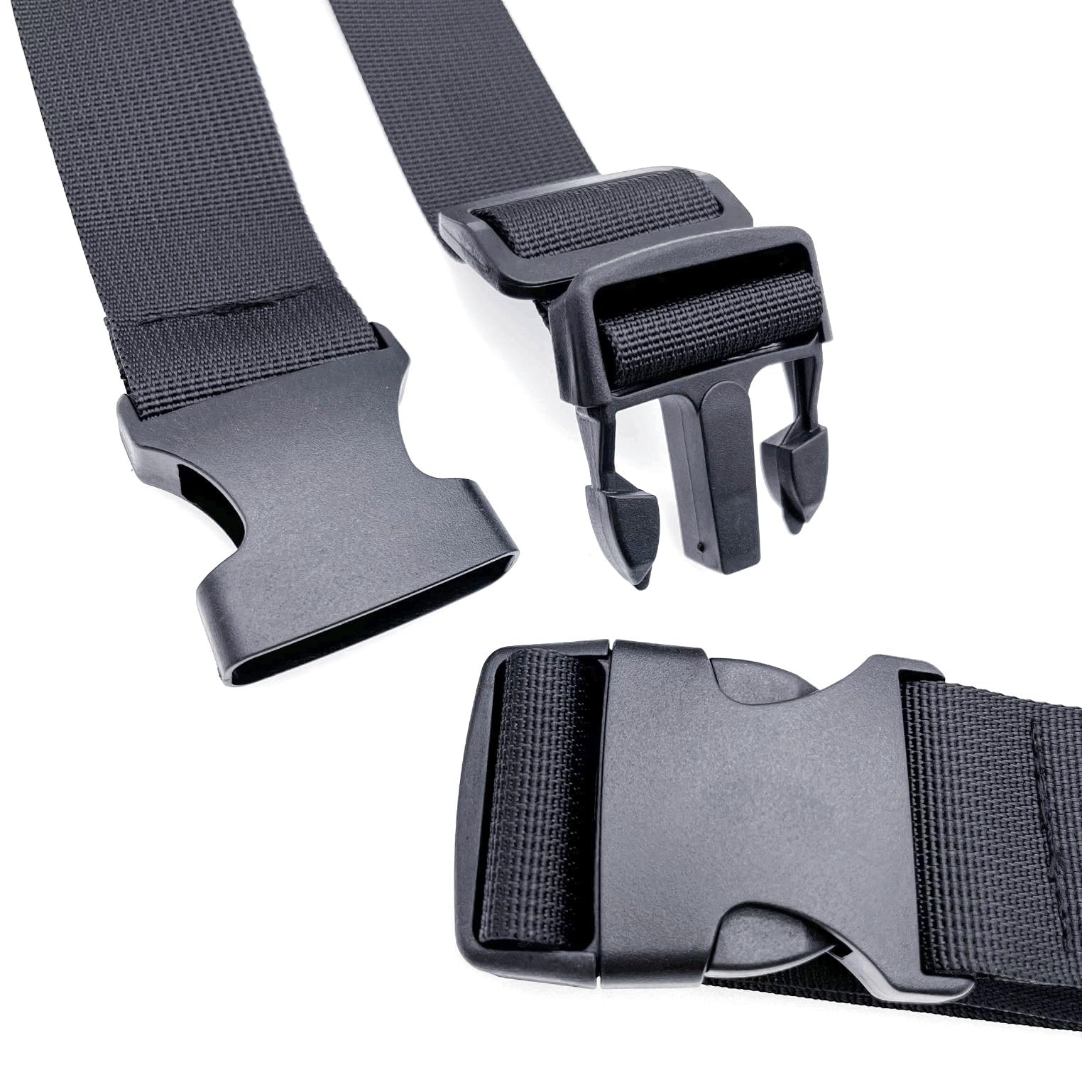 2 Cinghie Corte Per Bagagli - Connettore Valigie Con Fibbia Sgancio Rapido - Foto 12