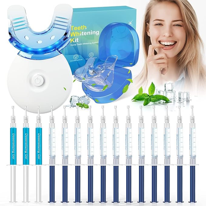 Teeth Whitening Kit, Teeth Whitening Kit with LED Light Teeth