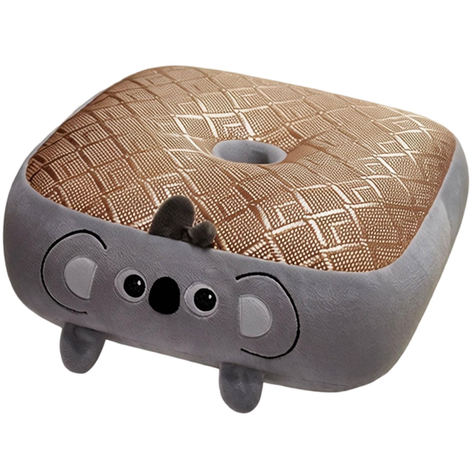 Whoasyst Handwoven Rattan Seat Mat Offering Ventilation for Comfortable Presentation Cotton Pillow