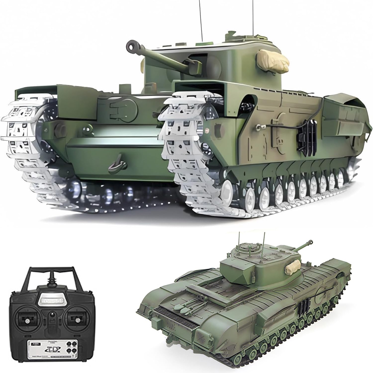 Amazon.com: Ssccgym Remote Control Tank GB Churchill Mk.VII RC